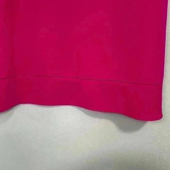 294.TED BAKER Ruffle Neckline Shift hot pink Dress size 1 - Picture 5 of 11